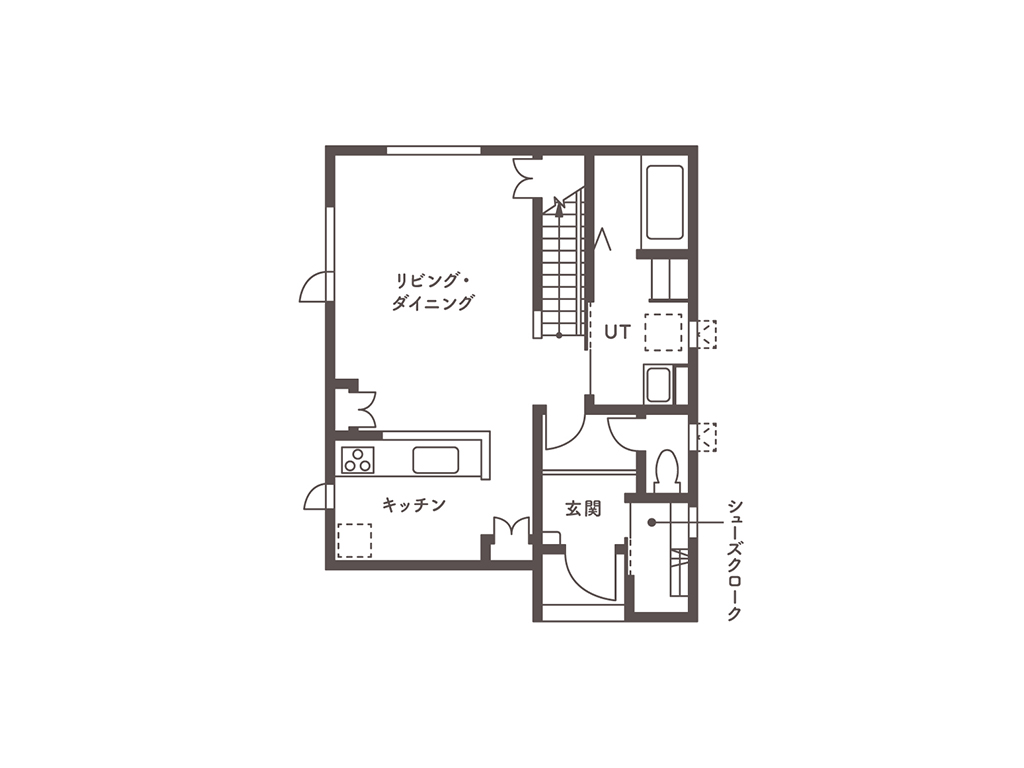 PLAN02　1階平面図