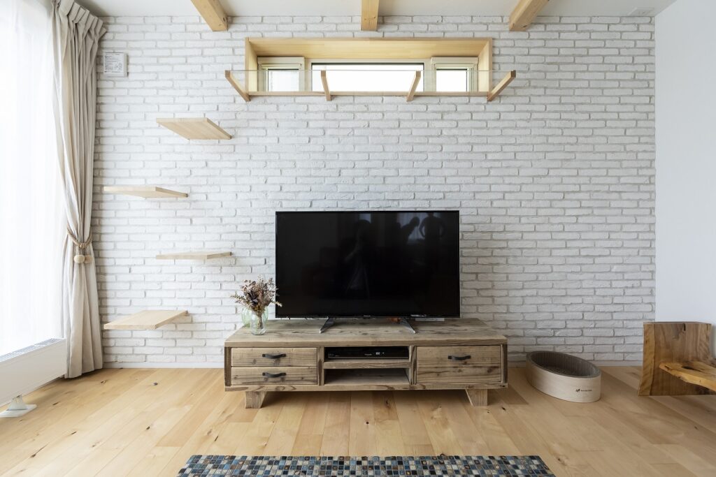 無垢×キャットウォークのある家